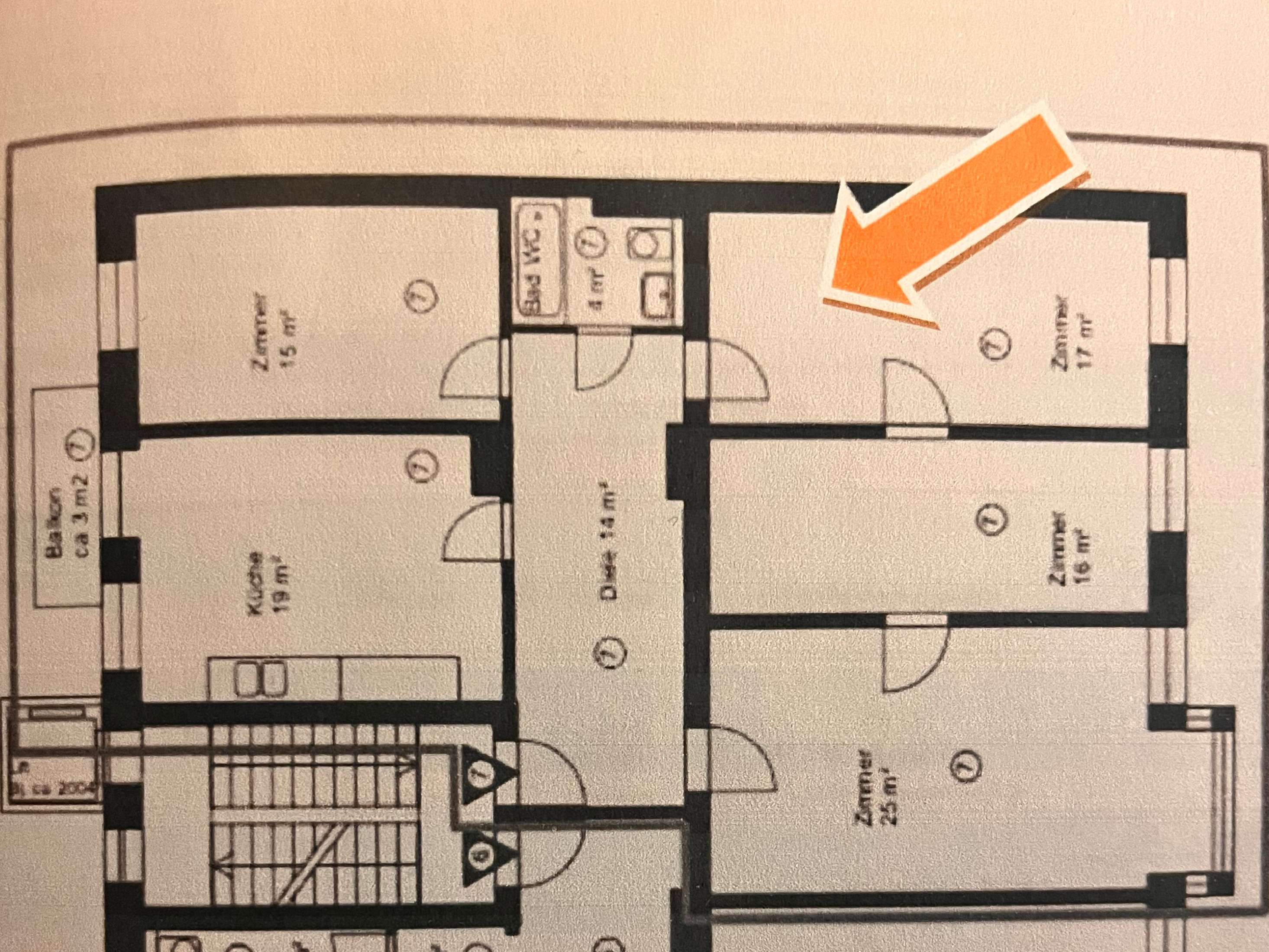 Exklusive 4-Zimmer Altbauwohnung im 3. OG mit Balkon in München Maxvorstadt, München – Bild 1