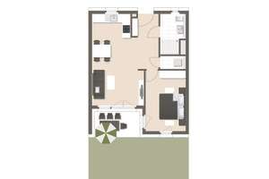 BESICHTIGUNG, Sonntag 11-13 Uhr - Schöne 2-Zimmer Wohnung im Erdgeschoss mit Garten! (05)