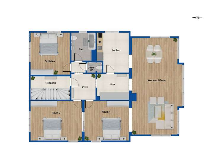 Grundriss Obergeschoss