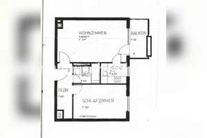Tauschwohnung: Günstiger 2-Zimmer-Wohnung mit Balkon gegen 3 Zimmer.