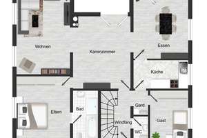 Nahe Kinzdorf -  Einfamilienhaus mit Einliegerwohnung & großem Potenzial – Am Kleinen Main 14, 63450 Südost, Hanau – Vorschaubild 27