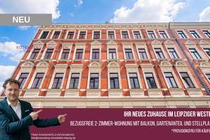 Bezugsfreie 2-Zimmer-Wohnung in Leipzig Alt-West mit eigenem Gartenanteil *Provisionsfrei für Käufer