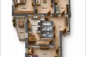Großzügige 4,5 Zimmer Wohnung im unteren Frauenland  – Die vollständige Adresse der Immobilie erhältst du vom Anbieter., 97074 Frauenland, Würzburg – Vorschaubild 11