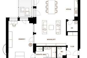 Erstbezug: Großzügiges 2 Zimmer Loft mit Terrasse im Erdgeschoss einer denkmalgeschützten Fabrik – Die vollständige Adresse der Immobilie erhältst du vom Anbieter., 42281 Barmen, Wuppertal – Vorschaubild 1