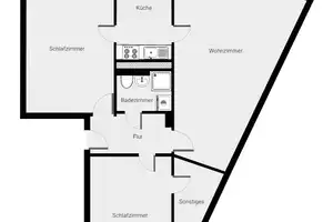 Helle 3-Zimmer-Wohnung mit Balkon und Dusche – Ideal für kleine Familien + *2 NKM geschenkt* – Wegastraße 26, 4205 Leipzig – Vorschaubild 13