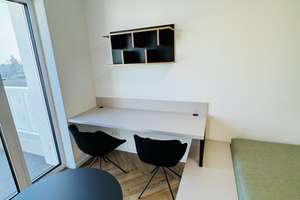 Modernes Studio möbliert mit EBK, Süd-Balkon und Abstellkammer! – Glienicker Weg 136, 12489 Adlershof, Berlin – Vorschaubild 6