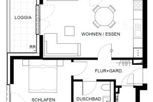 Whg. 17 - 2 Zimmer mit Loggia – Geniner Ufer 6 a, 23560 Sankt Jürgen, Lübeck – Vorschaubild 3