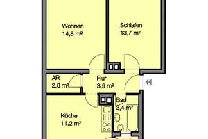 Schöne 3 Zimmer Wohnung im Nürnberger Norden – Kieslingstr. 28, 90491 Schoppershof, Nürnberg – Vorschaubild 4