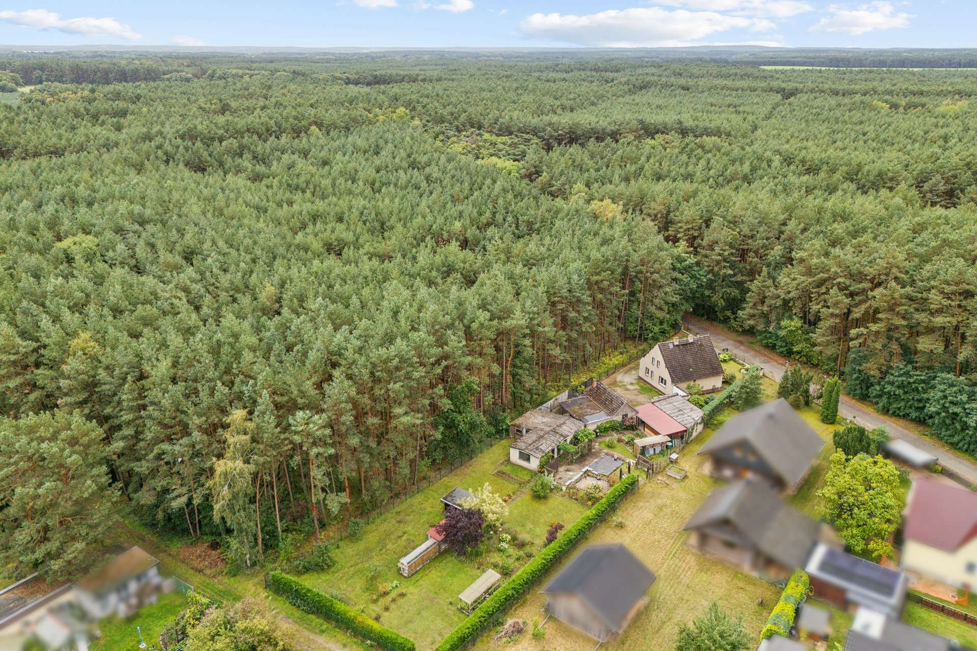 Einfamilienhaus am Waldrand mit Baureserve und zwei Zufahrten, Oder Spree Kreis – Bild 1