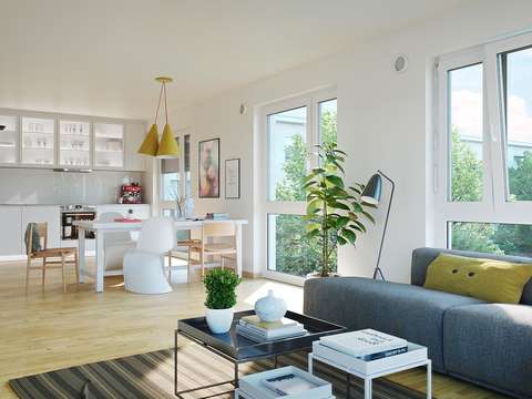 4-Zimmer-Familienwohnung, Bad mit Fenster, Küche mit Fenster ... 4-Zimmer-Familienwohnung, Bad mit Fenster, Küche mit Fenster ...