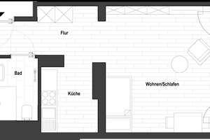 Sanierte 1-Zimmer Wohnung in Flingerns Herzstück (WE 1.12) | mit EBK! – Lindenstraße 95, 40233 Flingern Nord, Düsseldorf – Vorschaubild 2