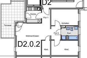 Sonnenverwöhnte Erdgeschosswohnung mit Terrasse, moderner Einbauküche & Tageslichtbad – Berliner Allee 8D, 64295 Darmstadt-West, Darmstadt – Vorschaubild 10