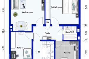 Zweifamilienhaus mit ausgebautem Dachgeschoss in ruhiger Lage mit guter Anbindung – Die vollständige Adresse der Immobilie erhältst du vom Anbieter., 40231 Lierenfeld, Düsseldorf – Vorschaubild 23