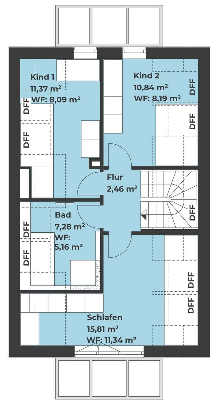 Grundriss Obergeschoss