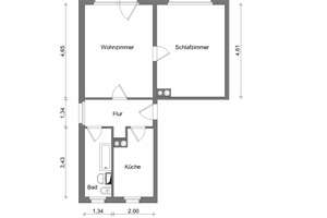 Schicke 2-Raumwohnung in ruhiger Lage. – J.-Curie-Str. 4, 8060 Marienthal Ost, Zwickau – Vorschaubild 2