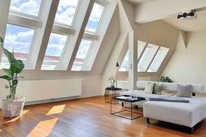 Penthouse im Samariterviertel: Über 300m² Nutzfläche, Weitblick, Sauna, Fitness, große Dachterrassen