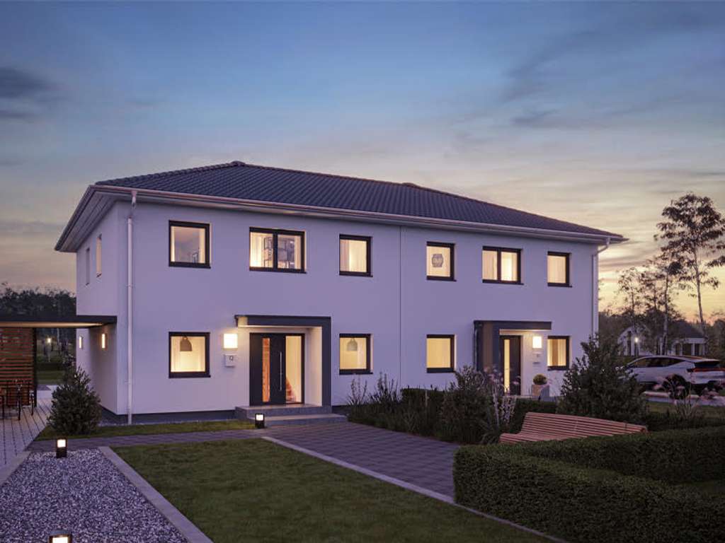 Immobilie in Bickenbach - NEUBAU / PROJEKTIERUNG - DOPPELHAUSHÄLFTE IN BICKENBACH MIT GRUNDSTÜCK - Bild 1