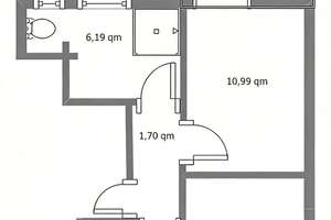 Charmante 2-Zimmer-Altbauwohnung mit Terrasse in zentraler, ruhiger Lage von St. Lorenz  Nord   – Die vollständige Adresse der Immobilie erhältst du vom Anbieter., 23556 Sankt Lorenz Nord, Lübeck – Vorschaubild 2