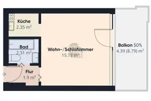 LANGFRISTIG VERMIETETE 1-ZIMMER-WOHNUNG IN SANIERTEM HAUS MIT TERRASSE UND TG-STELLPLATZ – Ulm – Vorschaubild 8
