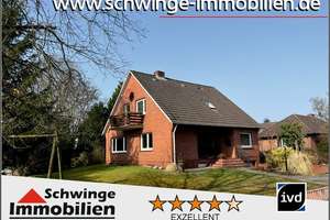 Zweifamilienhaus 134 m² mit tollem 800 m² Eckgrundstück in Hammah zu verkaufen. – Am Osterfelde 1, 21714 Hammah – Vorschaubild 1