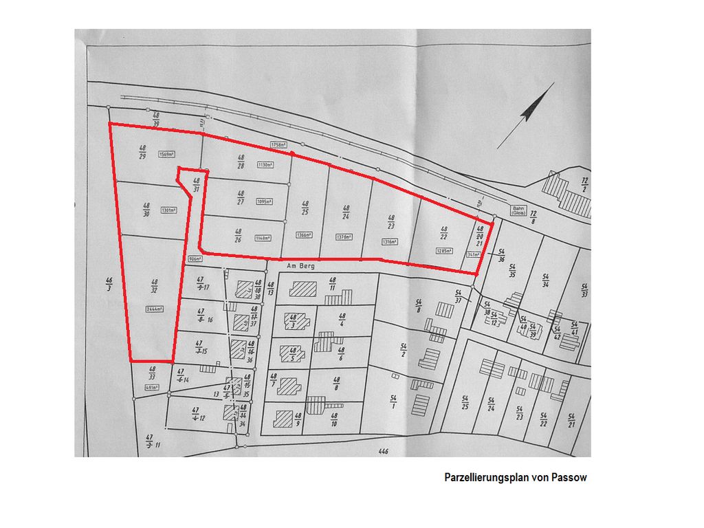 Baugrundstück in 19386 Passow ,Nähe Lübz zu verkaufen