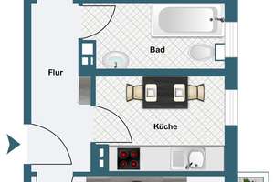 Helle Zwei-Zimmer-Wohnung fußläufig zur EZB – 60314 Ostend, Frankfurt am Main – Vorschaubild 10