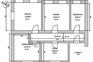 Hell, stilvoll, modern mit Stuck! Renovierte 3-Zimmer-Wohnung – Lenneper Straße 6, 42289 Heckinghausen, Wuppertal – Vorschaubild 3