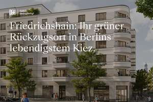 Urbanes Wohnen in Perfektion – 2-Zimmer mit Terrasse – Eckertstraße 8-11, 10249 Friedrichshain, Berlin – Vorschaubild 1