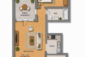 Schöne 2-Raum-Wohnung in ruhiger Lage | sofort verfügbar | Loggia | Parkett | Stuck – Die vollständige Adresse der Immobilie erhältst du vom Anbieter., 4179 Leutzsch, Leipzig – Vorschaubild 2