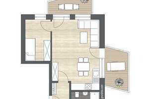 2-Zimmer-Wohnung mit zwei Balkonen in der SG-Südstadt. – Die vollständige Adresse der Immobilie erhältst du vom Anbieter., 42659 Solingen-Mitte, Solingen – Vorschaubild 4