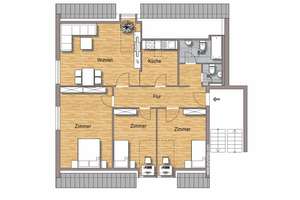4-Zimmer unterm Dach – Rostocker Straße 33, 70376 Hallschlag, Stuttgart – Vorschaubild 8