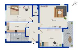 Bezugsfreie 3-Zimmer-Dachgeschosswohnung mit Balkon in City-Lage unweit Schloss Charlottenburg – Die vollständige Adresse der Immobilie erhältst du vom Anbieter., 10587 Charlottenburg, Berlin – Vorschaubild 14