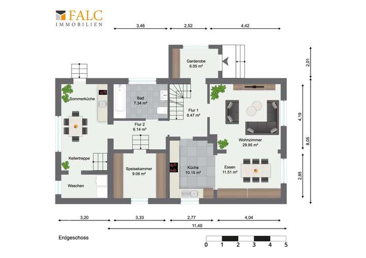 Grundriss Erdgeschoss 