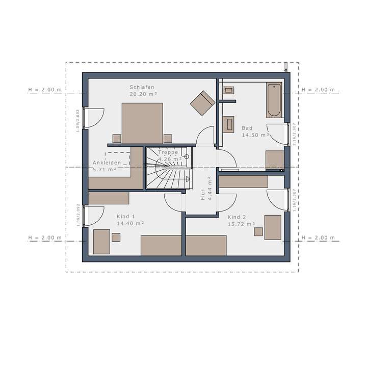 Grundriss Obergeschoss