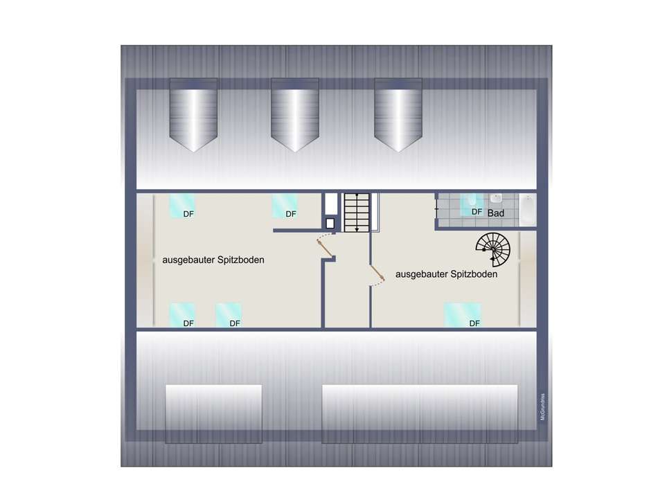 Vorderhaus Dachspitz