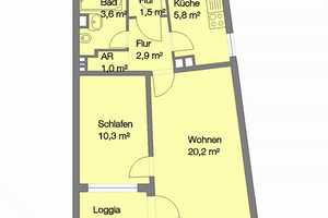 Günstige 2-Zimmer-Wohnung mit Blick ins Grüne! – Bernadottestr. 31, 90439 Nürnberg – Vorschaubild 7
