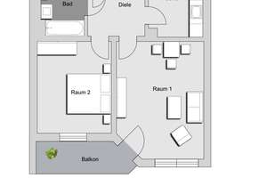 2-Zimmer-Wohnung in Koblenz Horchheimer Höhe – Horchheimer Höhe 31a, 56076 Horchheimer Höhe, Koblenz – Vorschaubild 2