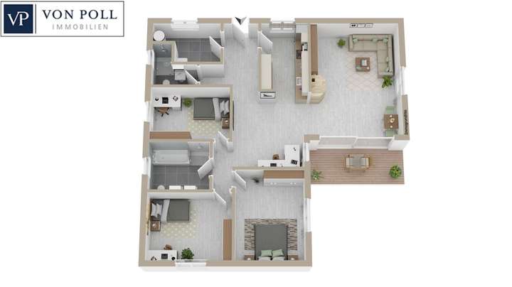 Bungalow Grundriss
