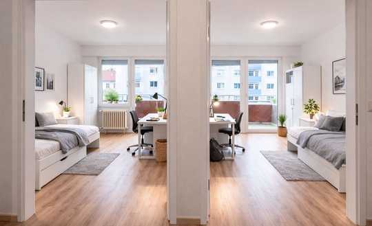 6 % Mietrendite – sanierte 2-Zimmer-Wohnung mit WG-Potenzial