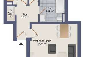 Hervorragend konzipierte 2-Zi-Wohung in bester Wohnlage mit Terrasse und TG-Stellplatz – Die vollständige Adresse der Immobilie erhältst du vom Anbieter., 68199 Neckarau, Mannheim – Vorschaubild 14
