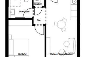 Vollmöblierte 2-Zimmer-Neubauwohnung – Gunta-Stölzl-Straße 1, 74067 Heilbronn, Heilbronn – Vorschaubild 5