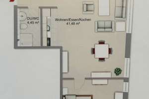 Stilvolle, möbelierte 2-Zimmer-Erdgeschosswohnung mit geh. Innenausstattung mit EBK – Kiesstraße 17, 64283 Mitte, Darmstadt – Vorschaubild 13