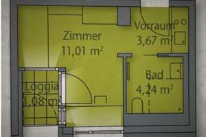 Studenten-Apartment mit Kochnische 
