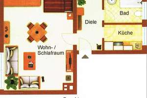 Helle 1-Zimmer-Wohnung im Grünen mit gehobener Ausstattung in Leverkusen Schlebusch – Tempelhofer Straße 25, 51375 Schlebusch, Leverkusen – Vorschaubild 9