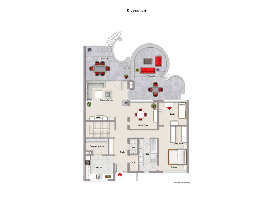 Grundriss Immografik Erdgescho
