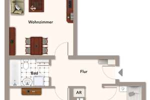 Attraktive Kapitalanlage...vermietete 3-Zi.-ETW mit Balkon in ER-Büchenbach – Die vollständige Adresse der Immobilie erhältst du vom Anbieter., 91056 Büchenbach Nord, Erlangen – Vorschaubild 2