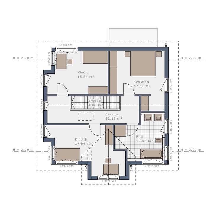 Grundriss Obergeschoss