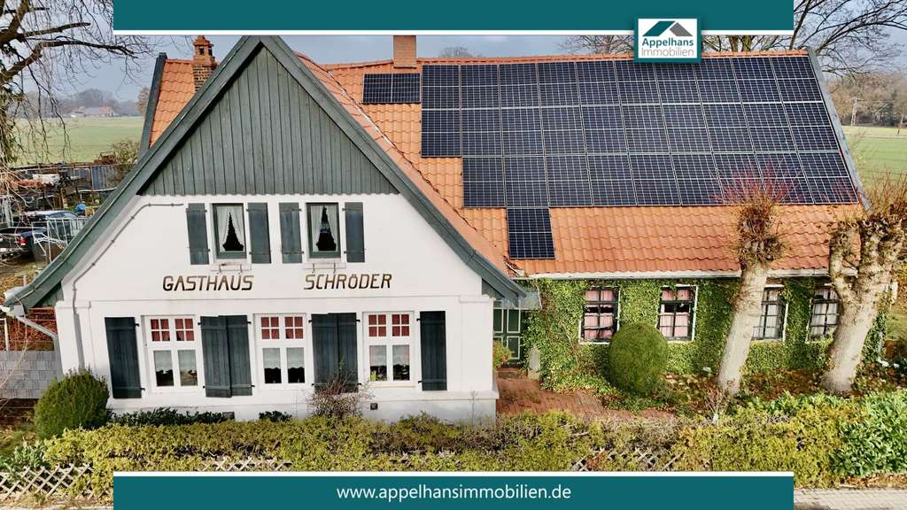 Immobilie in Bramsche - 443m² Nutzfläche: Bauernhof kaufen in Niedersachsen- Selbstversorger Haus, Pferdehof - Bild 3