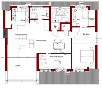 Topzustand, Kernsanierung, Bestlage, modern, individuell, 103,5m², EBK, 3 Zi.,  Altdorf