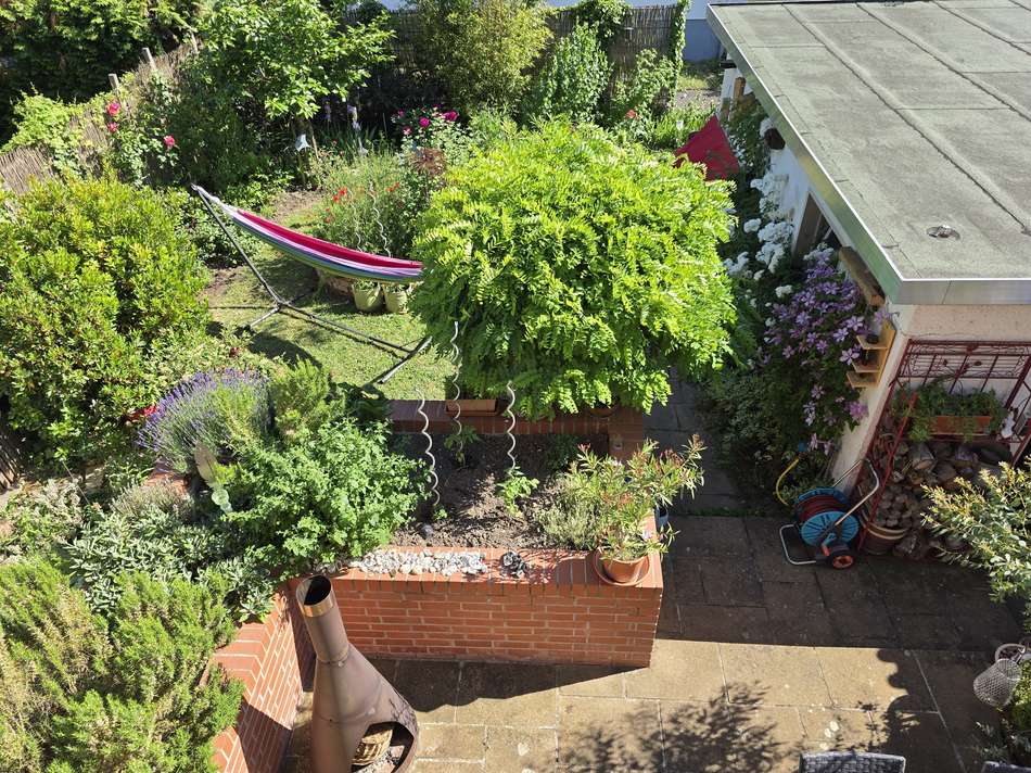 Blick vom Balkon...